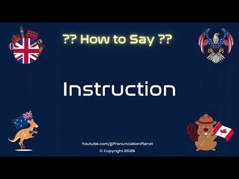 📚 🗣️ How to Pronounce Instruction? (CORRECTLY) | Pronunciation Planet