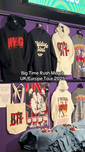 Was sagt ihr zum Merch von Big Time Rush? Welches Piecw holt ihr euch? #btrfans #bigtimerushtour2025 #bigtomerushgermany #bigtimerushcologne #foryoupage