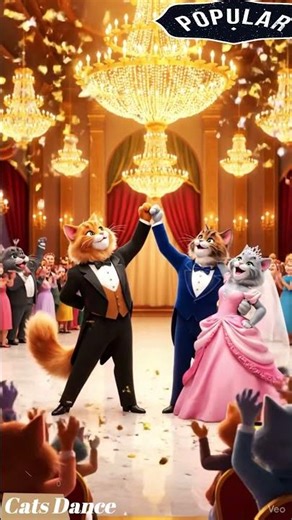 💕 Cat Bride & Groom’s Romantic Dance | Must Watch! 😹💍