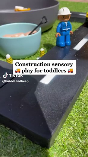 Sensory Construction Truck Activity for Toddlers