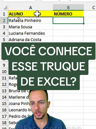 Você sabia que o Excel esconde um truque incrível que pode te fazer ganhar tempo e organizar seus dados de forma mais eficiente? Neste vídeo, vamos aprender como usar essa função e deixar suas planilhas ainda mais poderosas! #excel #truquedopro #planilhas