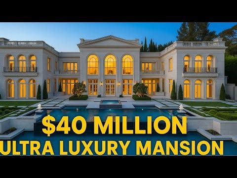 $40 MILLION Ultra Luxury Mega Mansion – Stunning Modern Design & Dream Interiors