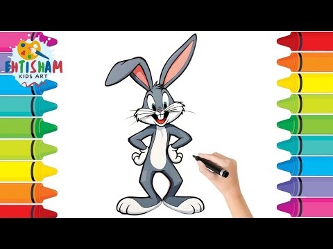 How to draw BUGS BUNNY/Looney Tunes/How To Draw Bugs Bunny | Multiverse/bugs bunny drawing