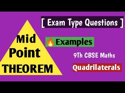 🔥Mid Point Theorem Explained With Examples | Class 9 Maths Quadrilaterals |