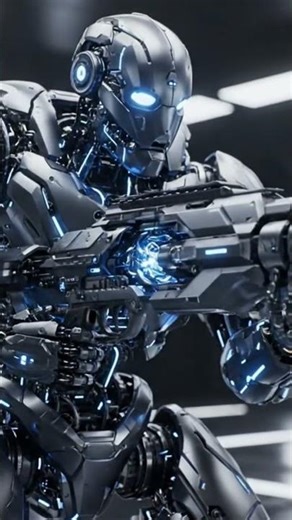 Epic Robot Battle: Chrome Terminator vs. Heavy Mech in a Cyberpunk City! 🌃