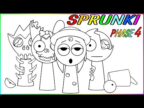 Sprunki Phase 4 / New Coloring Pages / Compilation Incredibox