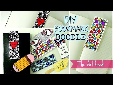 DIY- 7 DOODLE BOOKMARKS ► part-1