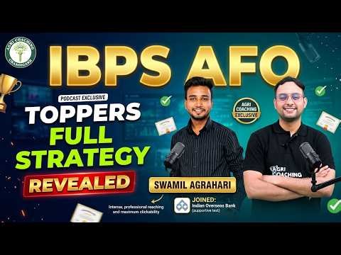 How I Cracked IBPS AFO 🔥 | Topper Full Strategy + Preparation Secrets | Podcast