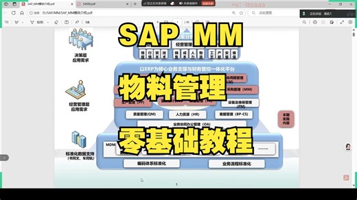 SAP MM零基础学习转行1 从小白到大神全部教程