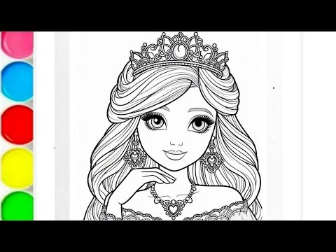 Disney princess drawing and colouring #drawing #colouring