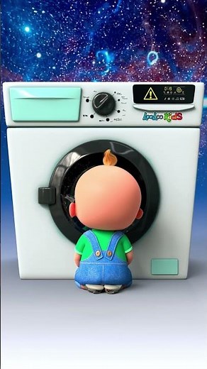 Johny Watches the Washing Machine Spin! 🌀👀 | #LooLooKids #WashingMachine #KidsShorts
