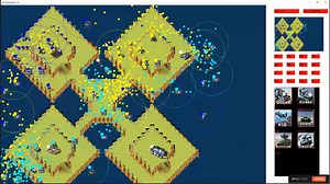 红色警戒2开发当前进展1030----代码出bug了，导致两个队伍的子弹呈现饱和式打击[画面太卡，建议2倍速观看]