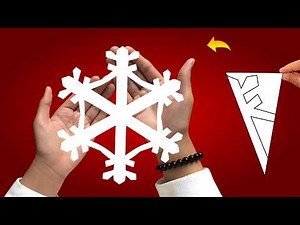 How to make a paper snowflake step by step, snowflake cutting pattern, paper snowflake maker