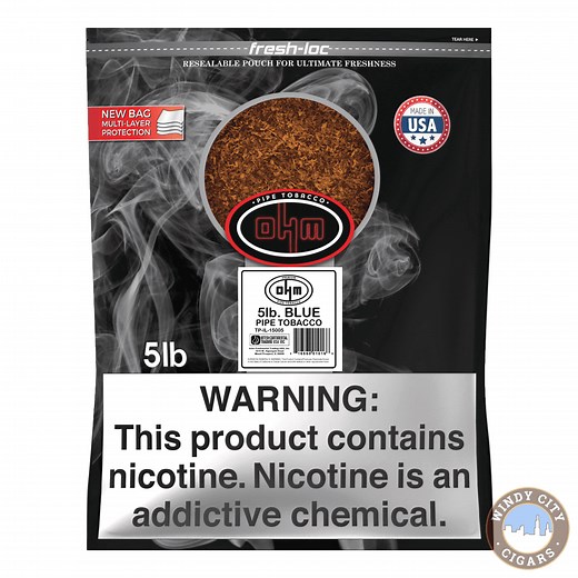 OHM Blue Pipe Tobacco - 5lb Bag | Windy City Cigars