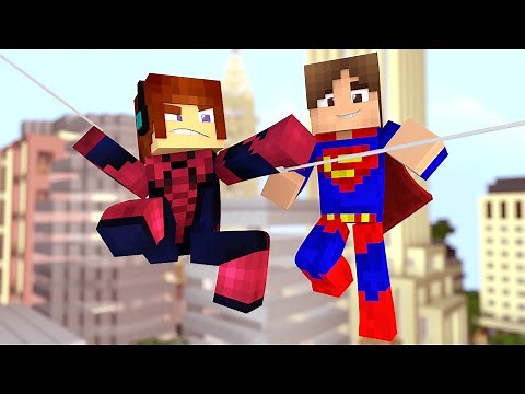 Minecraft: Heroes Day (Spider-Man and Superman) - Adventures With Mods