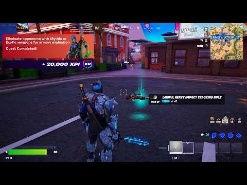 Fortnite - Eliminate Opponents With Mythic Or Exotic Weapons For Armory Evaluation (WEEK 2 Quests)