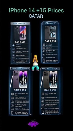 iPhone 14 vs iPhone 15 Price in Qatar 2026 📱 | Full Specs Comparison