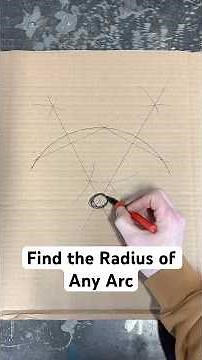 How to Find the Radius of an Arc (No Formula Needed) #perpendicularbisector