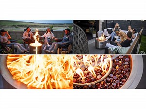 Introducing the World's First and Only Quad-Fuel Smokeless Fire Pit with Gas Conversion for Safe Fire on Wood Decks and during Fire Bans