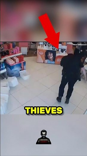 Thieves Surprised by Cops During the Theft 😱 #truecrime