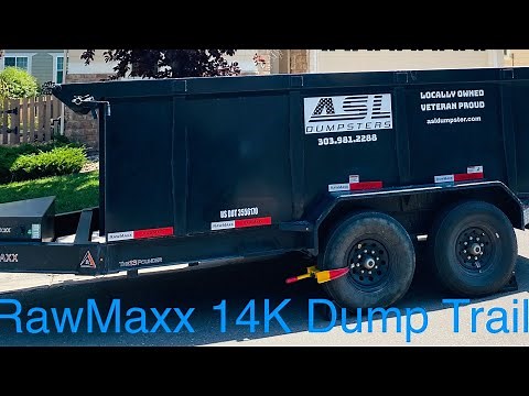 RawMaxx 14k Dump Trailer | Operation and review! 🇺🇸