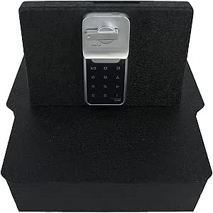 Underseat Center Console Gun Safe - Console Gun Vault Compatible with Dodge Ram 1500/2500/3500 2020-2026, High Security Armrest Lock Box with Electronic Keypad Lock