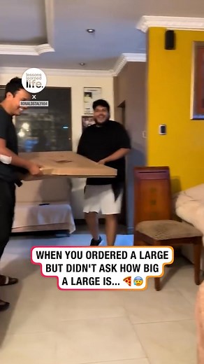 313K views · 3.3K reactions | Giant pizza delivery incoming | Lessons Learned In Life | Facebook