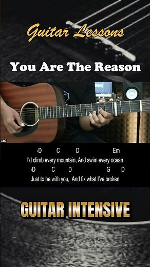 You Are The Reason - Calum Scott | EASY Guitar Tutorial with Chords / Lyrics