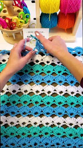 Naztazia | The crochet basic shell stitch is one of my favorite open-stitch patterns. So what type do you prefer? Do you like open-stitch patterns... | Instagram