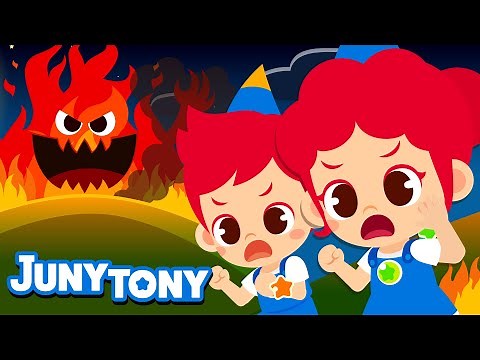 It’s a Forest Fire! | Fire Safety Song for Kids | Scary Fire Monsters | Juny&Tony
