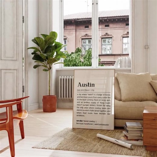 Austin Definition Print: Funny Texas City Wall Art (digital Download) - Etsy
