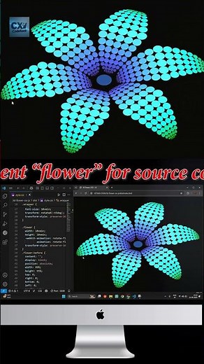 Flower Animation Coding | #html #css #javascript #flowers