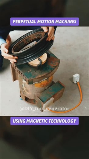 DIY_tou_generator on Instagram: "perpetual motion machine using magnet technology ⚙️🔧 #dıy #generator #freegenerator"