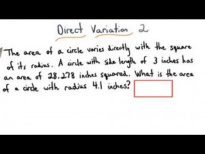 Direct Variation Practice 2 - Visualizing Algebra
