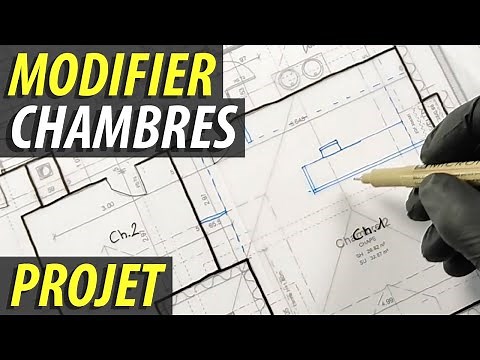 Création d'une chambre et d'une suite parentale et dessiner le plan des modifications au 1/50 - 57