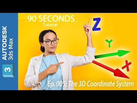🌟3DS Max Tutorial🌟Coordinate system in 3ds Max explained | 2 Minutes tutorial [e005]