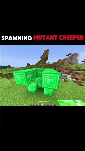 How to Spawn a Mutant Creeper in Minecraft! 💥 #minecraft #shorts