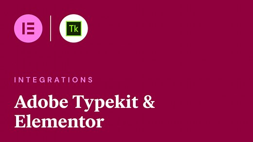 Custom Fonts - How to Add Adobe Typekit to Elementor - Academy