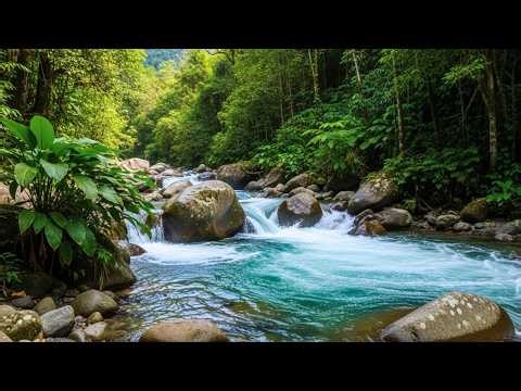 Tranquil Mountain River | Relaxing Nature Sounds 10 Hours