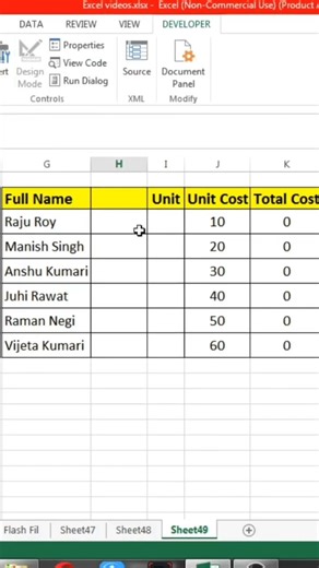 Create a Spin Button in Excel 🔄 | Interactive Excel Trick #Shorts #Viral #Tech #Trend #Trick