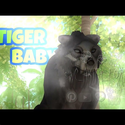 Tiger baby / whip me baby. ‡★WildCraft meme★‡ #wildcraft #animation #wcmv