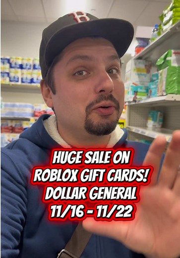 From now until the end of this week, November 22, you can score Roblox gift cards at Dollar General for 30% off! No coupons, no fancy footwork, just savings at the register. They have multiple options, including multi packs! This is a great time to stock up for not only Christmas, but birthdays, and holidays throughout the year! Dan don’t miss out head store today and stock up now! #savings #couponing #savemoney #roblox #deals @Roblox