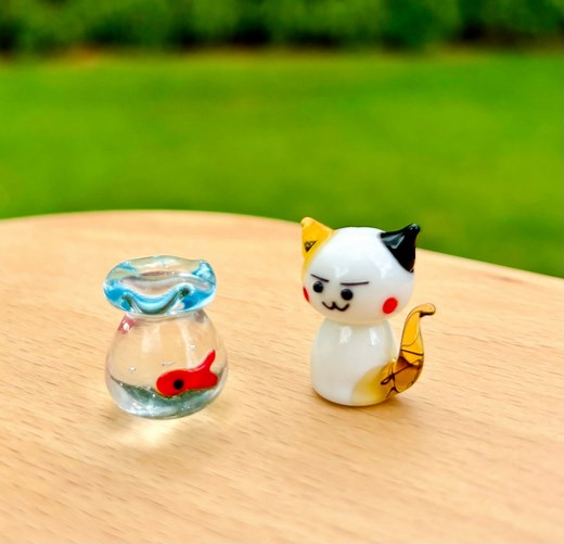 Handmade Glass Cat Miniature | Glass Animal | Cat Charms | Cat Lovers Gift - Etsy
