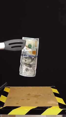 Burning money for science