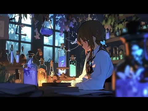 【異世界】青い蝶と光るポーション。アトリエで過ごす静かな夜。（作業用/睡眠用）