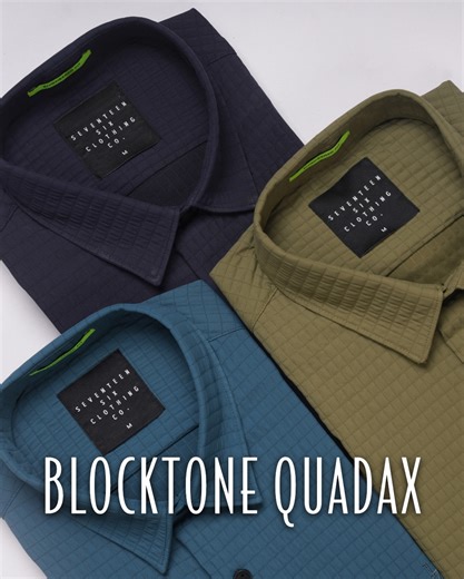 S E V E N T E E N S I X ® | Blocktone Quadax ✨ Micro-check elevation meets refined silhouette. Bold texture, clean finish, effortless presence. 💛 #ElevatedCasual... | Instagram
