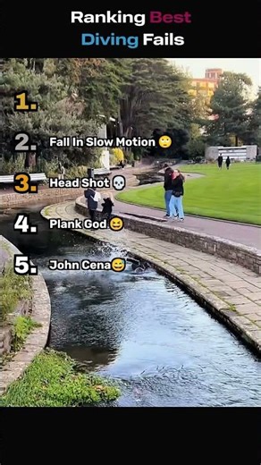 Ranking Best Diving Fails #fails #funny #shorts