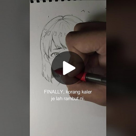 Tutorial Melukis Rambut Anime yang Cantik