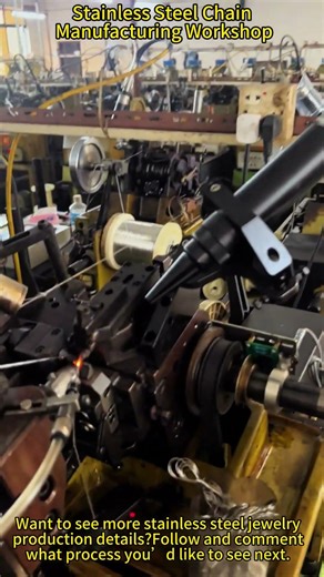 Stainless Steel Chain Production | Machines in Action #jewelryfactory #oemjewelry #jewelry