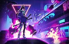 Cyberpunk Samurai Girl ANime Live Wallpaper